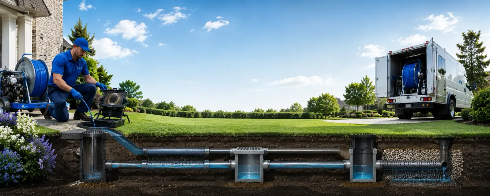 Outdoor drain cleaning information for Treichlers, PA